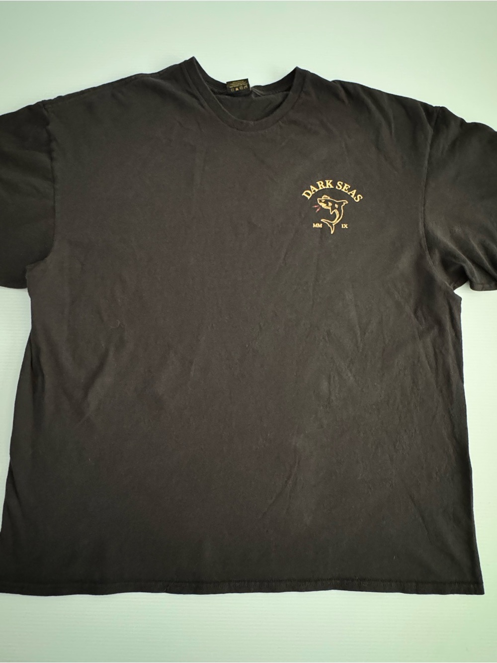 Dark Seas Men's Black Short-Sleeve Logo Tee